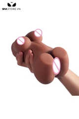 SMT2698 - Búp bê tình dục mini màu nâu silicon dài 20cm