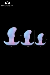 SMT1298 - Phích cắm hậu môn phát sáng bằng silicon mềm có 3 size