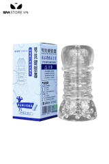 SMT844 - Cốc thủ dâm silicon trong suốt mềm uốn dẻo dài 13cm