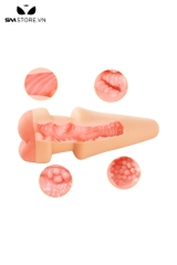 SMT2225 - Hậu môn giả mix phích cắm dài 20cm silicon mềm