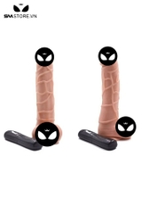 SMT1891 - Dương vật giả có nhánh phụ rung nhiều cấp độ dài 20.7cm