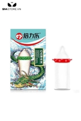 SMT452 - Bao cao su đầu rồng có gai chất liệu mủ cao su size 52mm