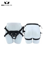SMT851 - Dây đeo 2 dương vật giả có thể điều chỉnh màu đen