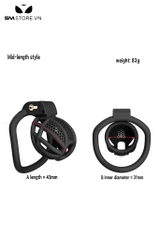 SMT2679 - Khóa dương vật bằng nhựa tổ ong mini có 4 vòng