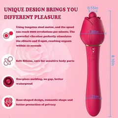 SMT2819 - Máy rung xoay 2 đầu hình bông hoa hồng có 10 chế độ