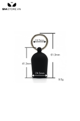 SMT690 - Hút núm vú silicon có quai cầm màu đen dài 61mm