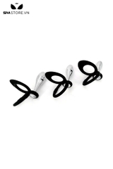 SMT2333 - Vòng đeo dương vật silicon mix phích cắm hậu môn inox