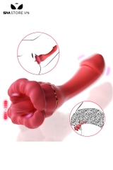 SMT2283 - Máy rung 2 đầu dương vật và lưỡi liếm có 10 chế độ