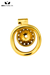 SMT2647 - Khóa dương vật inox cao cấp hoa hướng dương mặt dẹt