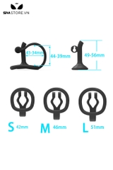 SMT2645 - Khóa dương vật đảo ngược chất liệu nhựa có 3 size