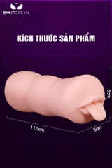 SMT2164 - Miệng giả có lưỡi liếm silicon mềm dẻo dài 11.5cm