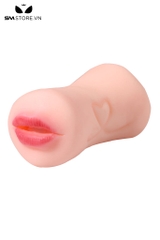 SMT2564 - Âm đạo giả cầm tay mix miệng giả họa tiết trái tim