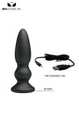 SMT331 - Butt plugs cắm hậu môn điều khiển từ xa silicon dài 125mm