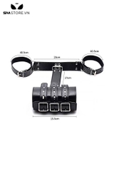SMT590 - Bộ cố định tư thế khóa tay da PU màu đen dài 61cm