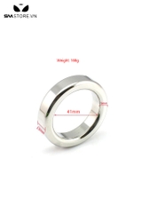 SMT560 - Vòng đeo dương vật inox bản vuông trơn nhẵn với 4 size