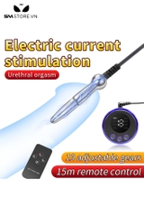 SMT3040 - Sounding đồ chơi niệu đạo inox trơn có chế độ sốc điện