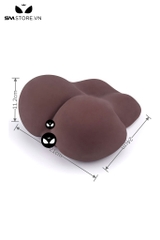 SMT2701 - Mông giả nguyên khối nâu đen dài 21cm chất liệu silicon