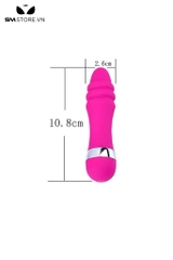 SMT504 - Trứng rung tình yêu mini bỏ túi đầu khấc màu hồng dài 10.8cm