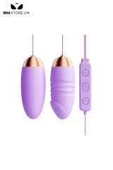 SMT1688 - Trứng rung 2 đầu silicon có 10 chế độ dài 64mm