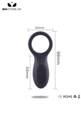 SMT787 - Vòng rung đeo dương vật kéo dài thời gian dài 9.8cm