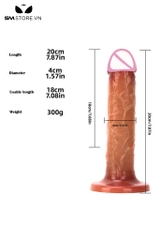 SMT2862 - Dương vật giả silicon gắn tường siêu mềm dài 20cm