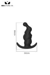 SMT1357 - Butt plug cắm hậu môn silicon mềm dẻo có 3 kích cỡ