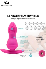 SMT1995 - Máy rung hậu môn có gai điều khiển từ xa dài 11cm