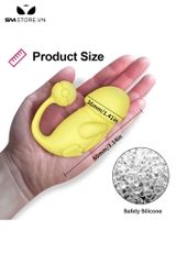 SMT1604 - Trứng rung silicon có 9 tốc độ điều khiển từ xa sạc điện