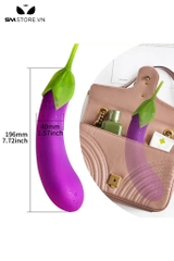 SMT2675 - Máy rung có 10 tần số ngụy trang quả cà tím dài 21cm