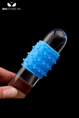 SMT082 - Bao cao su đôn dên khúc giữa có bi chất liệu silicon dài 4.5cm
