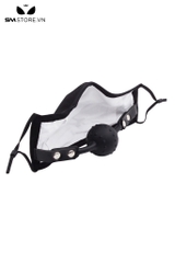 SMT1017 - Đồ bịt miệng khẩu trang kèm ball gag silicon có gai nhỏ