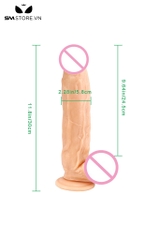 SMT2894 - Dương vật giả Châu Phi siêu dài 30cm đế dính tường