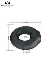 SMT802 - Vòng đeo dương vật silicon đường kính 50mm màu đen
