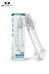 SMT1544 - Bao cao su rung silicon đầu có bi và quai đeo bìu