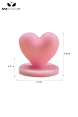 SMT1583 - Nến tình yêu hình trái tim dài 6.5cm bằng sáp thực vật