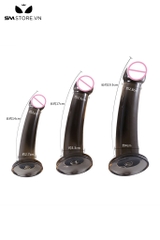 SMT2904 - Dương vật giả đen trong suốt có quần đa kích thước