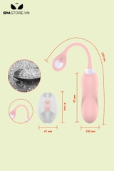 SMT1315 - Trứng rung cực mạnh điều khiển từ xa dài 230mm chống nước