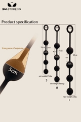 SMT1562 - Đồ chơi hậu môn anal bead đen làm bằng silicon có 3 size