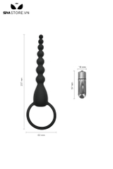 SMT1719 - Que rung hậu môn dạng chuỗi hạt silicon dài 20.7cm