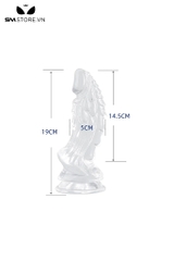 SMT1344 - Dương vật giả rồng silicon trong suốt có 3 kích thước