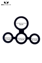 SMT2253 - Vòng đeo dương vật silicon có 4 vòng chất liệu silicon mềm