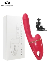 SMT2736 - Máy làm tình cầm tay có đế để tường rung hút 10 tần số