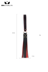 SMT846 - Roi tình yêu giả da PU viền đỏ thiết kế tua rua dài 43.5cm