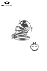 SMT611 - Khóa dương vật inox hình lò xo kín đầu với 3 kích thước