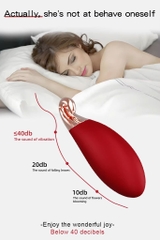 SMT2829 - Trứng rung mini đeo cổ hình con cá heo sạc điện dài 66mm