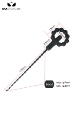 SMT2183 - Sounding que niệu đạo rung silicon mềm dẻo dài 26.5cm