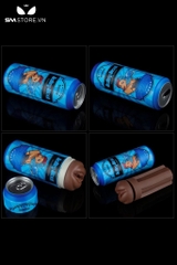 SMT1424 - Cốc thủ dâm âm đạo nâu chất liệu silicon dẻo dài 19.8cm