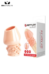 SMT2584 - Bao cao su silicon Pretty Love hở đầu và có bi nổi dài 65mm