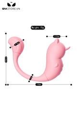 SMT1741 - Lưỡi rung con mèo silicon có sưởi ấm đến 42 độ dài 8.5cm