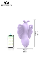 SMT1864 - Máy rung âm vật cánh bướm điều khiển qua APP dài 10.5cm